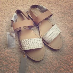Ankle-Strap Leather Sandals