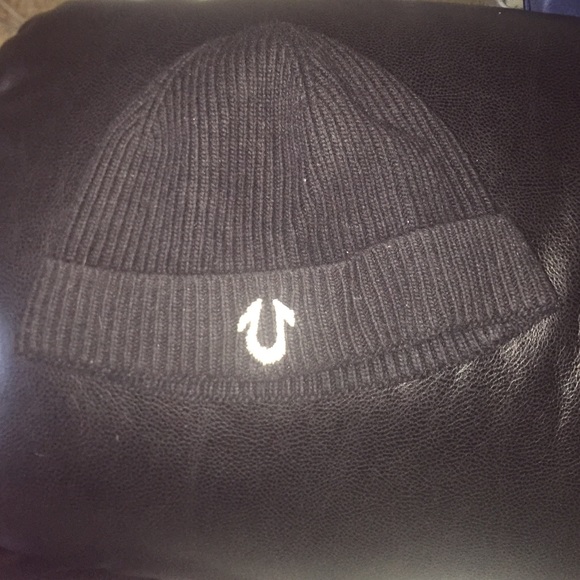 Men's Black true religion hat