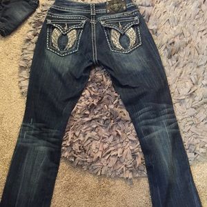 Miss Me straight leg jeans.