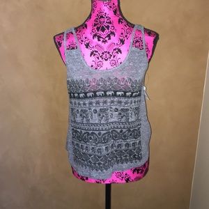 Tank top with Aztec design