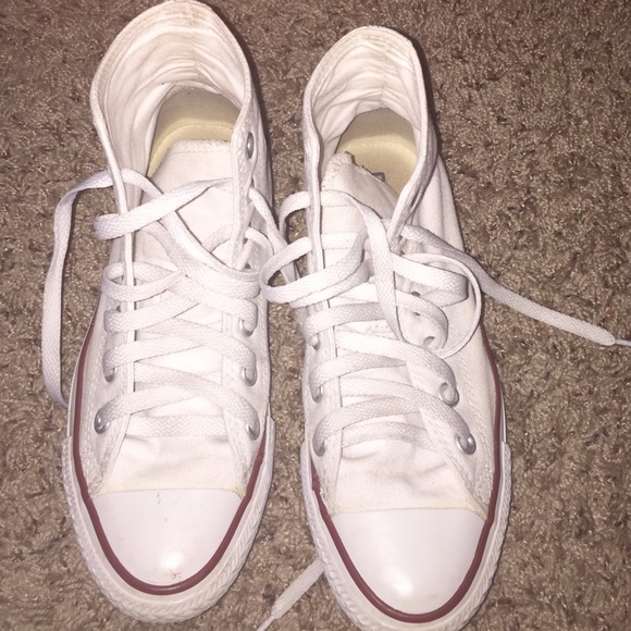White chuck Taylor's .