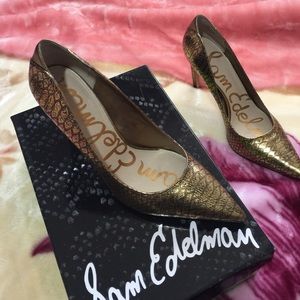 Sam Edelman Dea , Gold Pumps 😍