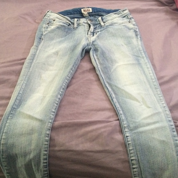 blue white jeans