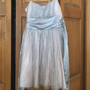 BALLERINA PINK AND GRAY SPARKLY DRESS