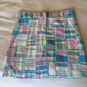 Madras skirt.