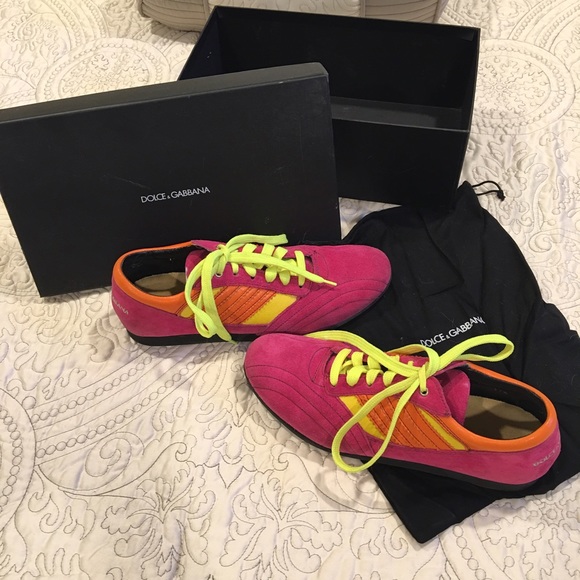 Dolce & Gabbana Shoes - 🎉SALE🎉 Dolce and Gabbana Neon Sneakers