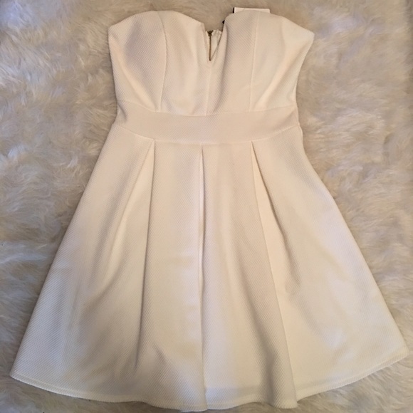 Strapless White Dress