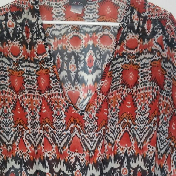 Fiery chiffon top - Picture 2 of 2