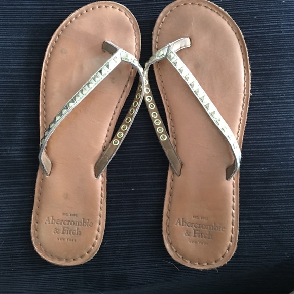 Gold studded sandals