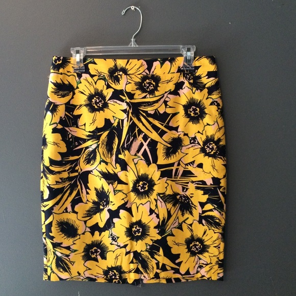 Jcrew Floral Pencil Skirt