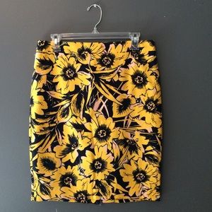 Jcrew Floral Pencil Skirt