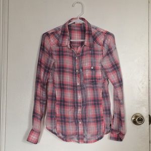 Roxy plaid button down
