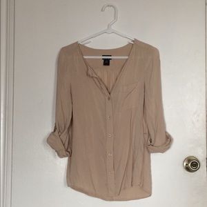 Wet Seal tan blouse