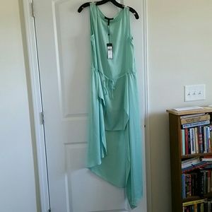 NWT BCBG mint green silk dress S