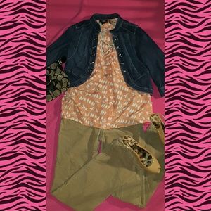 Ann Taylor loft modern boot tan corduroy pants