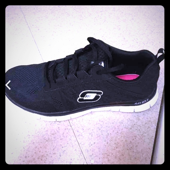 Ladies Black Skechers