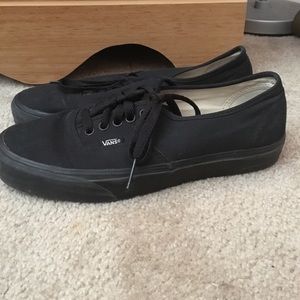 Classic all black Vans size 9.5 women's