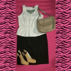 Ann Taylor Loft black pencil skirt