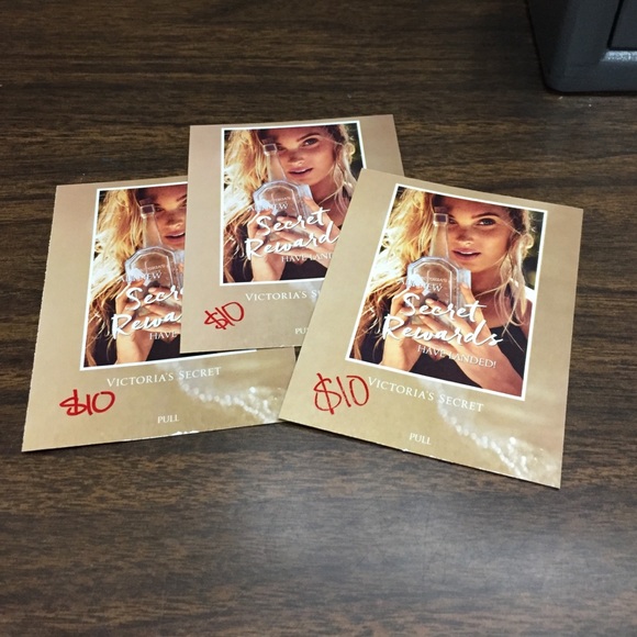 3 Victoria's Secret, secret rewards card. Each 10$