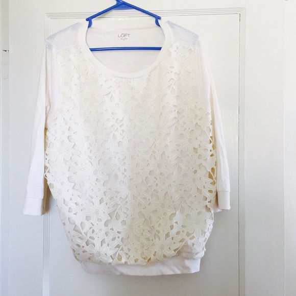 LOFT lace front shirt