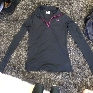 Black/pink under armor long sleeve