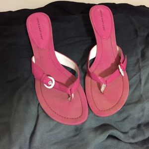 Lower East Side Pink Heeled Flip Flops