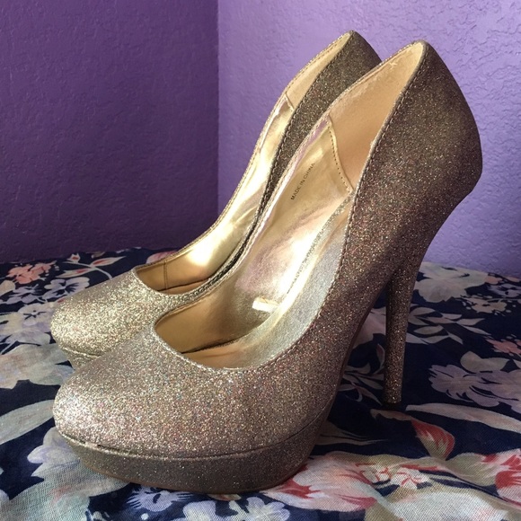 Forever 21 Multi Glitter Heels
