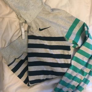 striped nike hoodie