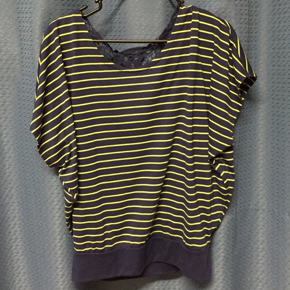 Navy and green striped tunic - Picture 1 of 3