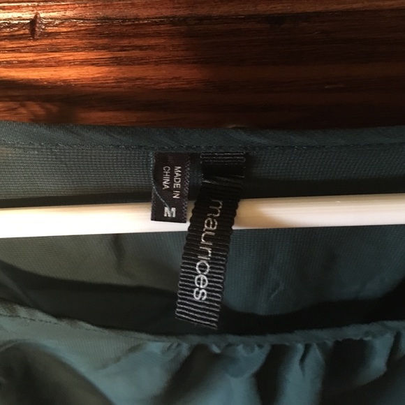 Dark hunter green blouse - Picture 3 of 3