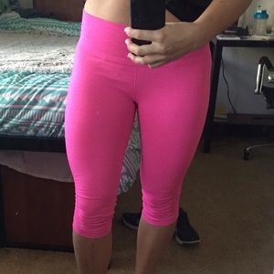 Pink lululemon size 8 workout pants