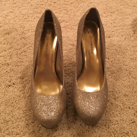Gold Glitter Pumps