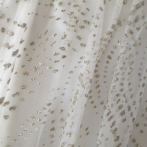 WHITE GOLD AND SILVER SPARKLY PROM DRESS