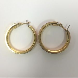 1980s Monet Gold Hoops