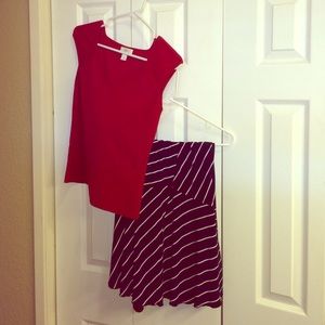 2pc set Skirt and top
