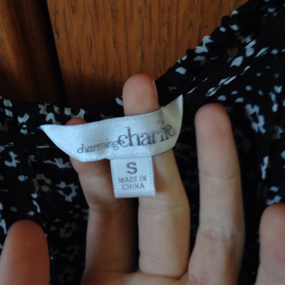 Sheer black charming Charlie tank - Picture 4 of 4