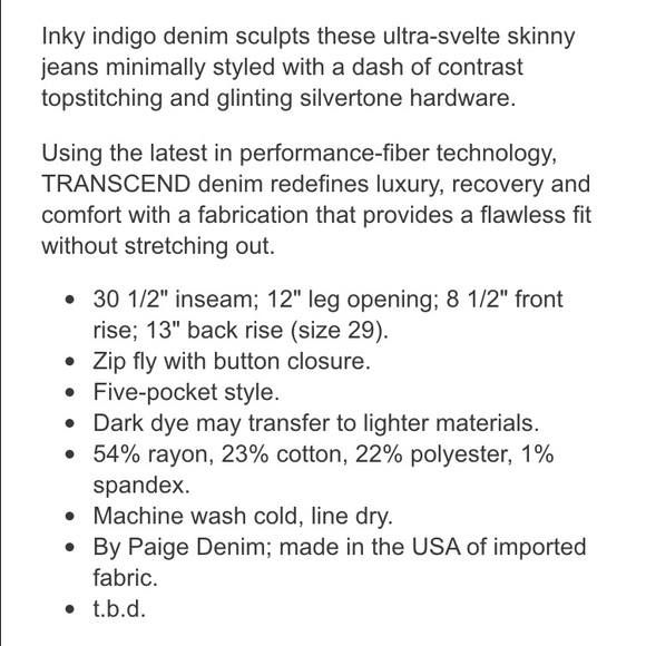 Paige Jeans Skyline Skinny - Picture 3 of 3