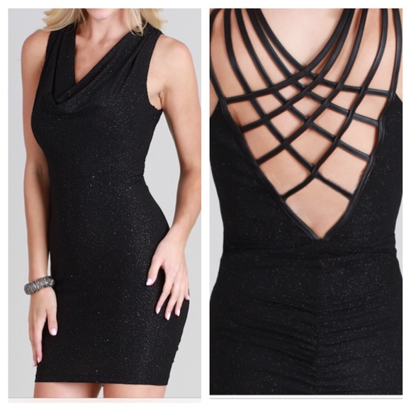 Black cocktail dress