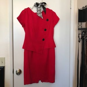 Classy Vintage Red Dress PINUP