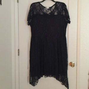 Navy lace dress