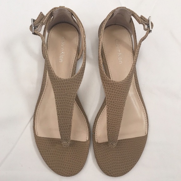Calvin Klein Tan Sandals