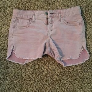 Rose colored free people shorts