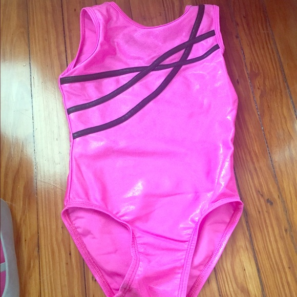 Girls pink gymnastics leotard SZ 7-8