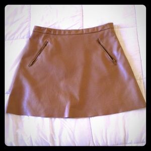 LIKE-NEW Forever 21 Faux Leather A-Line Skirt