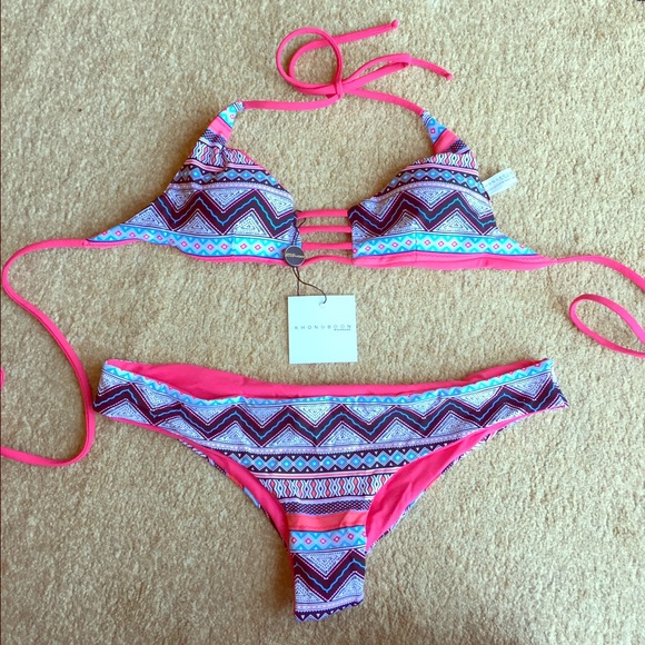 Khongboon Swimwear bikini. Top L. Bottom XL