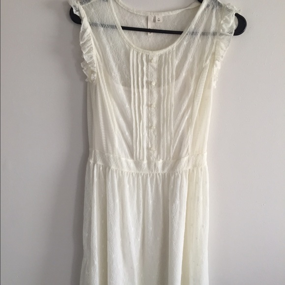 Frenchi ivory lace dress size S - Picture 3 of 4