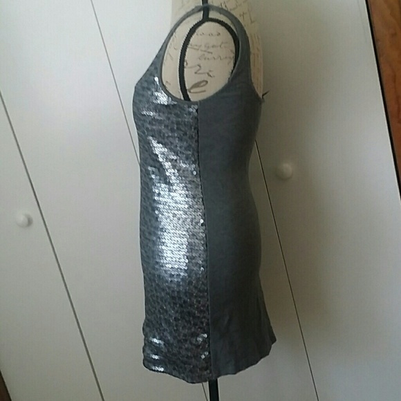 Grey sequin Mini Dress - Picture 2 of 3