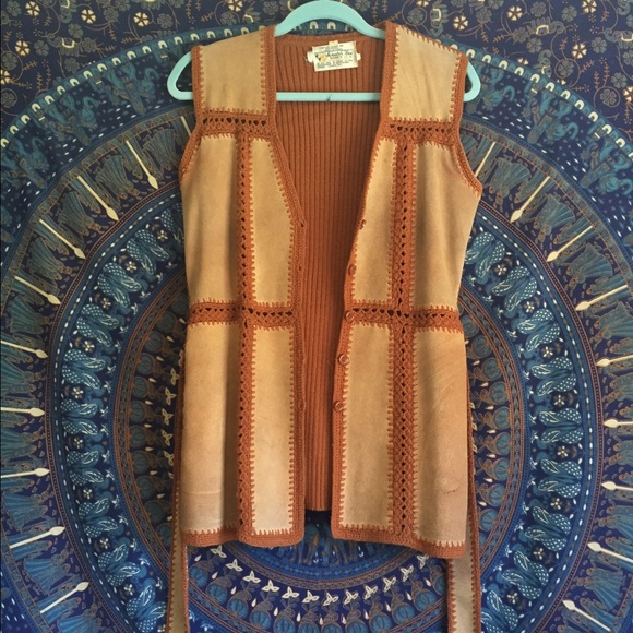 Vintage Jackets & Blazers - WEEKEND SALE: Vintage seventies leather vest