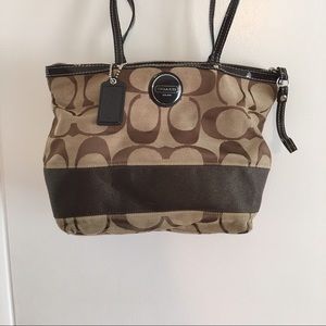 Brown Coach Small Tote