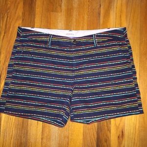Merona Navy Striped Shorts Size 14